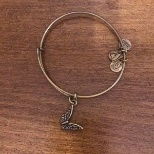 Gold Alex and ani butterfly bracelet